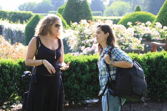 Papo animado com a Tete durante visita ao Longwood Gardens, na Pennsylvania - Estados Unidos (foto do Oscar, do mauoscar.com)